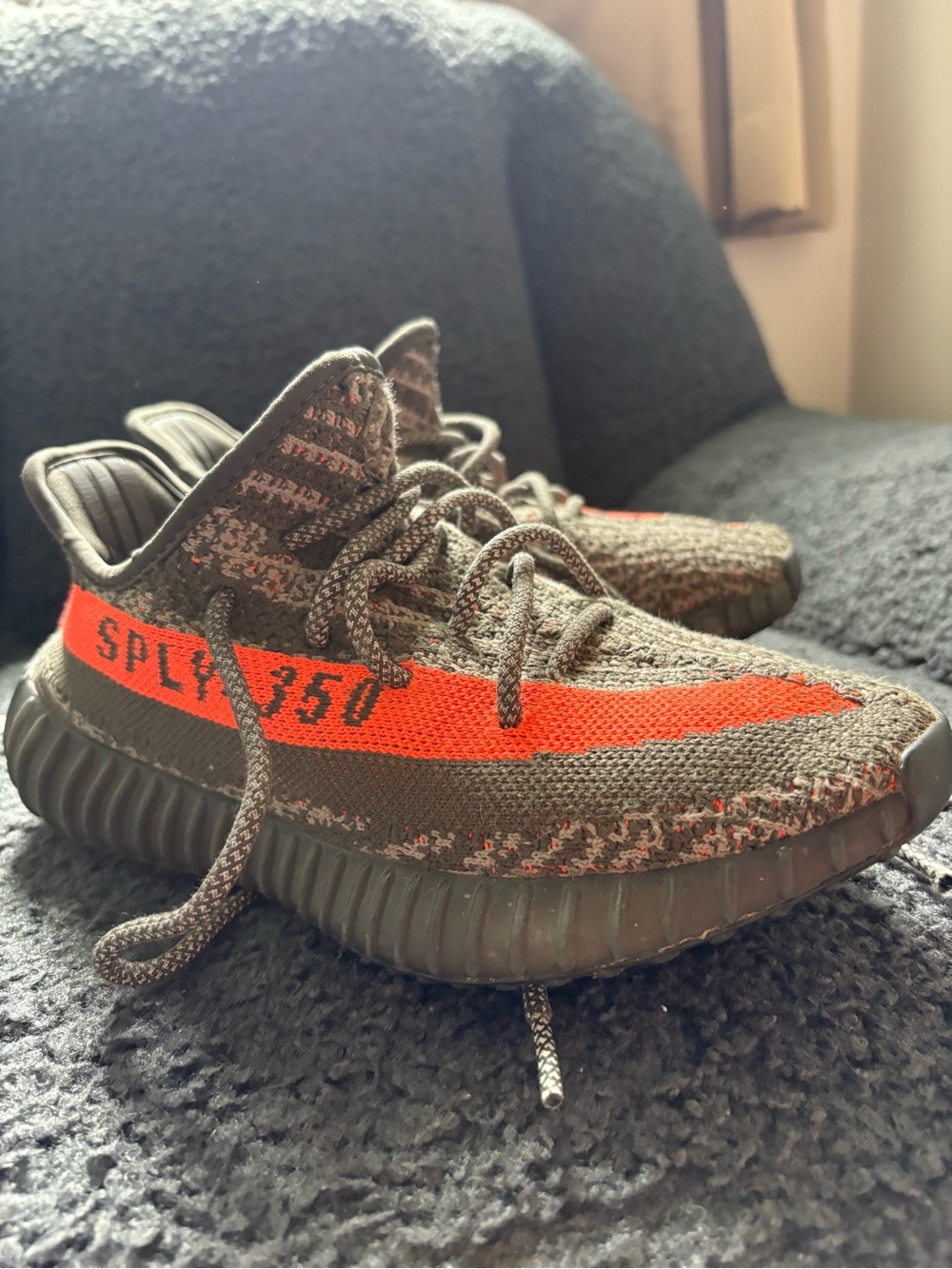 Yeezy Boost 350 V2 adidas- Orange and Gray